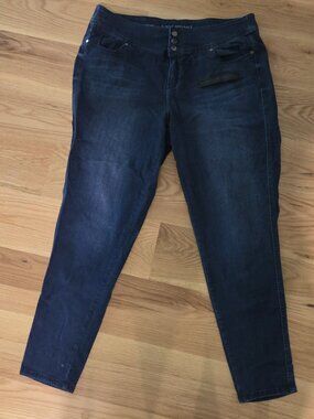 Lane Bryant Super Stretch High Rise Skinny Dark Jean – Sz 20 NWT